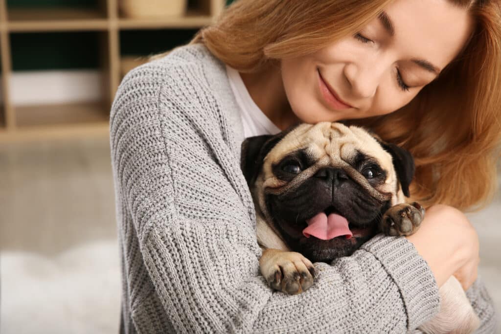 Employment opportunities for dog lovers - Staff member holding a puppy at The Puppy Palace CT